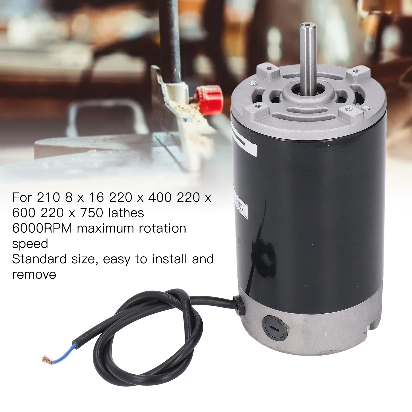 750W Mini Lathe Motor Replacement 6000RPM High Speed Metal Lathe Electric  Motor with 40mm Shaft 750W Motor Machine Tool Motor