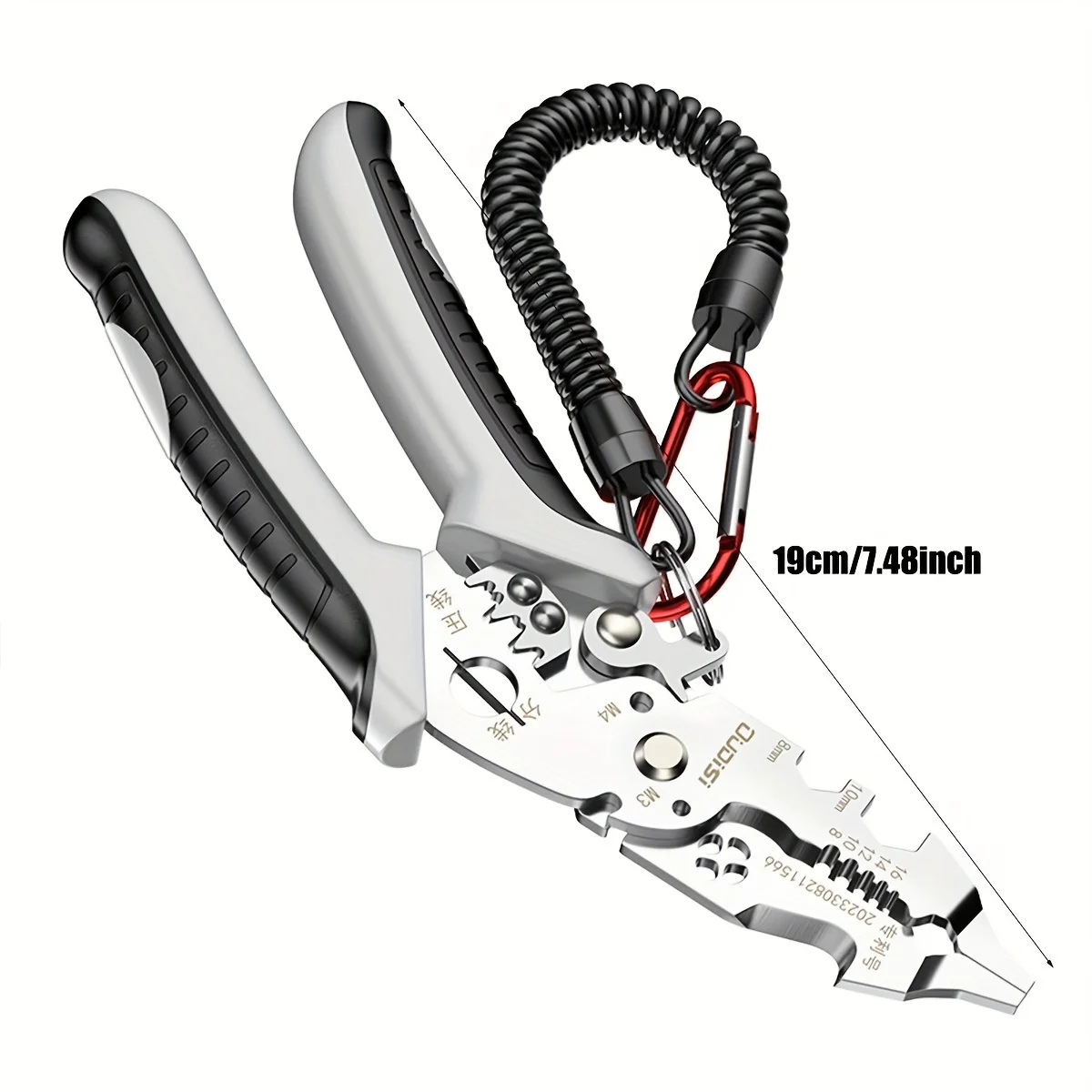 12 in 1 Wire Stripper Pliers Multifunctional Cutting Tool Used For Appliance Repair,Electrician Wire Cutting,Crimping,Winding