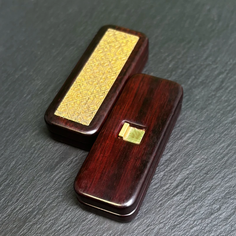 ARCE EDC Holz Ruyi Blut Sandelholz Track Wechselmaschine Dingding Fingertip Push Card Dekompressionsspielzeug