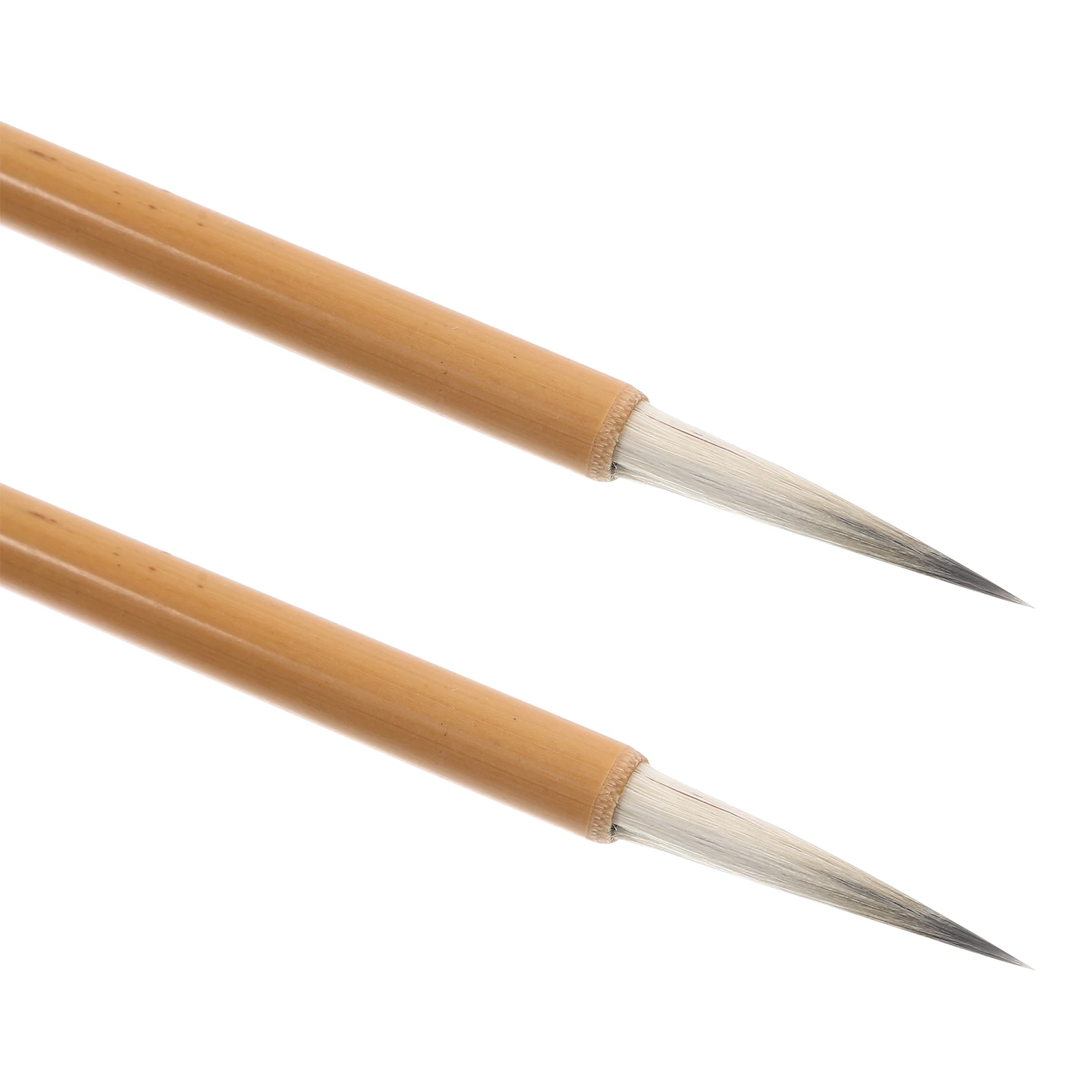 

2 Pcs Hook Pen Multi-function Painting Brush School Art Daily Use Watercolor Porcelain Ergonomic Wood