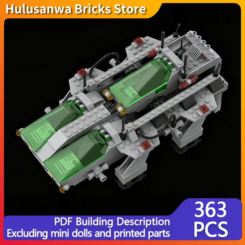 

Classic Vehicle Spaceship Model MOC Building Bricks War Equipment Modular Technology Gifts Holiday Assemble Children Toys Suit