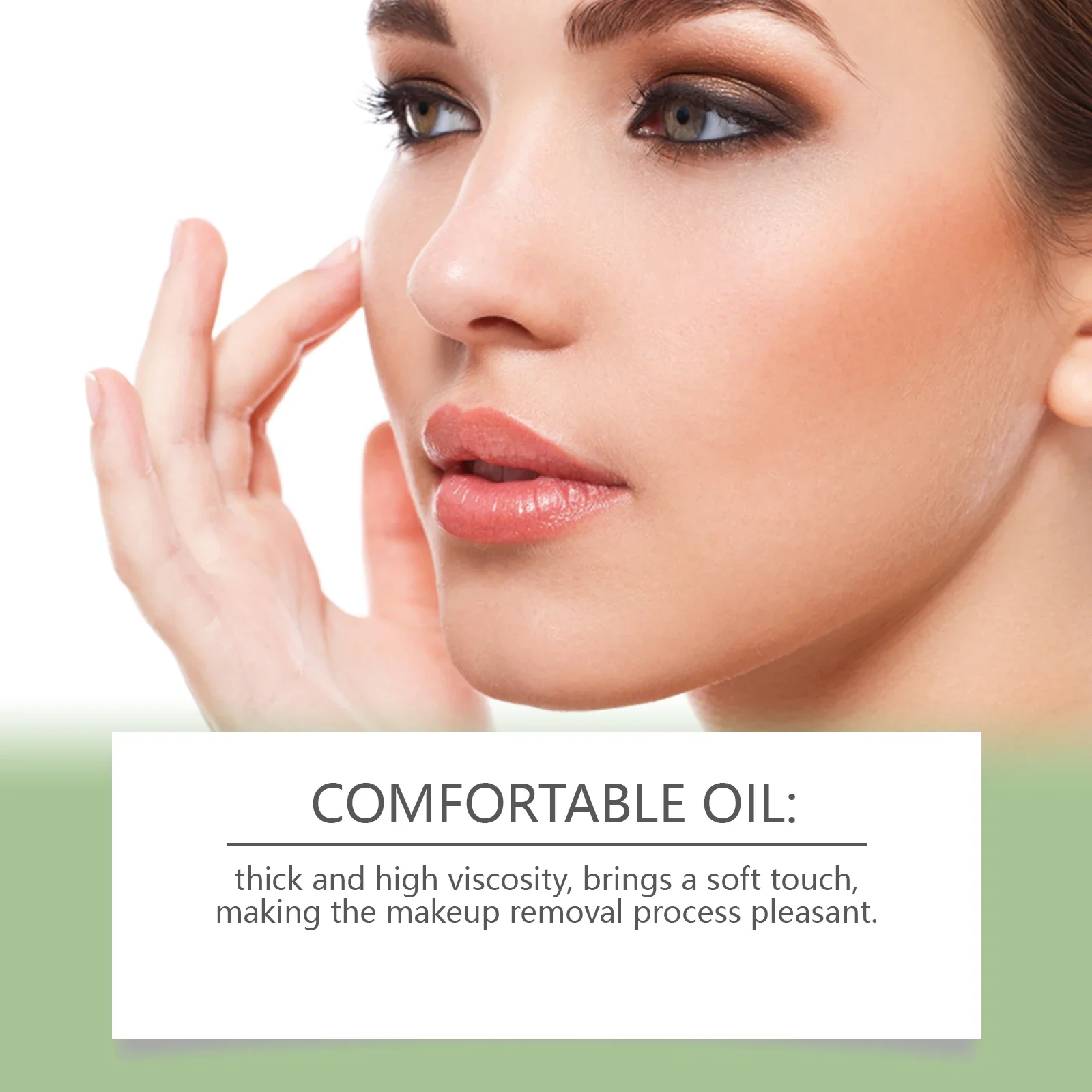 Aceite limpiador de té verde, refrescante, Control de aceite, calmante, exfoliación de la piel, hidratante, removedor de Maquillaje facial, aceite para el cuidado de la piel, 100ml