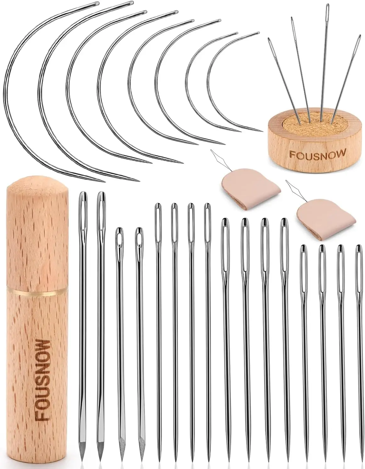 

Набор кожаных швейных игл, сверхмощные швейные иглы для обивки с нитью, изогнутые иглы для ремонта автомобильного ковра, дивана