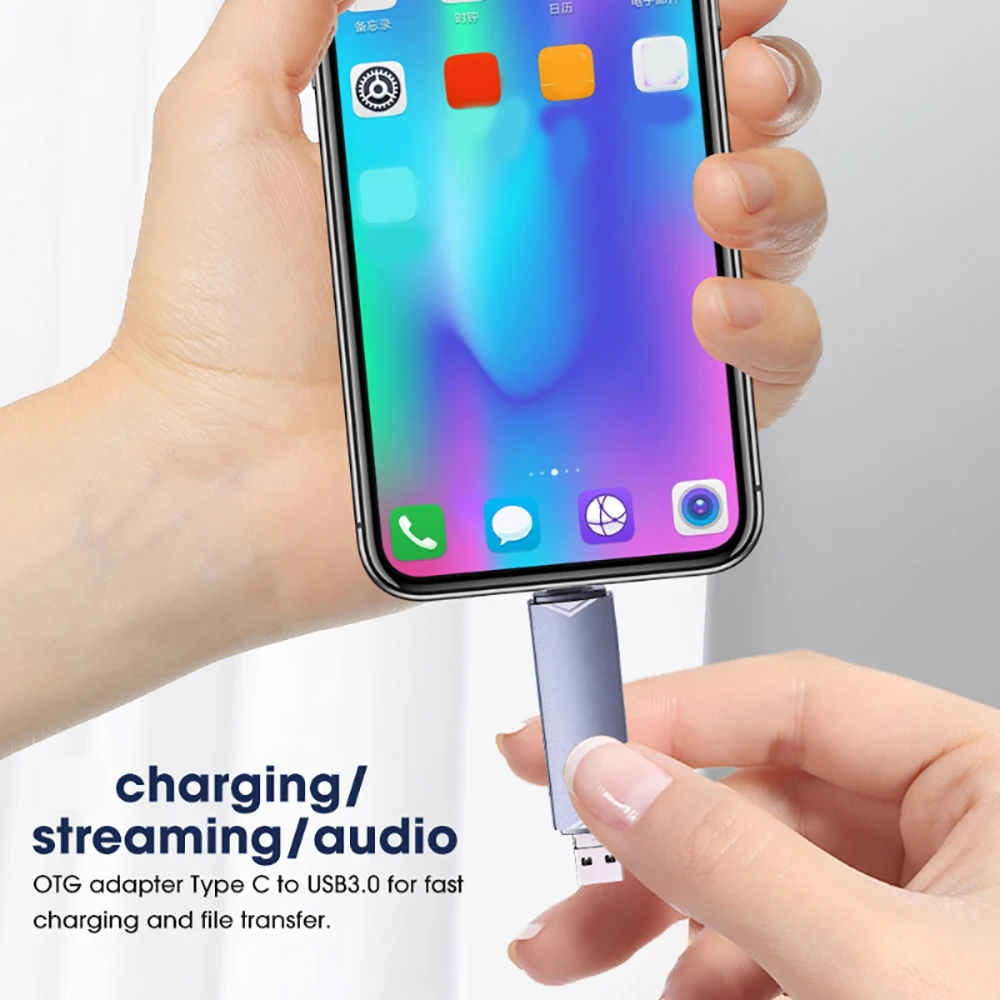 OTG Typ C SD TF Kartenleser 6 in 1 USB 3.0 Micro USB Flash Drive Adapter 5 Gbit/s Hochgeschwindigkeitsübertragung Multifunktionaler Kartenleser – Detail 4