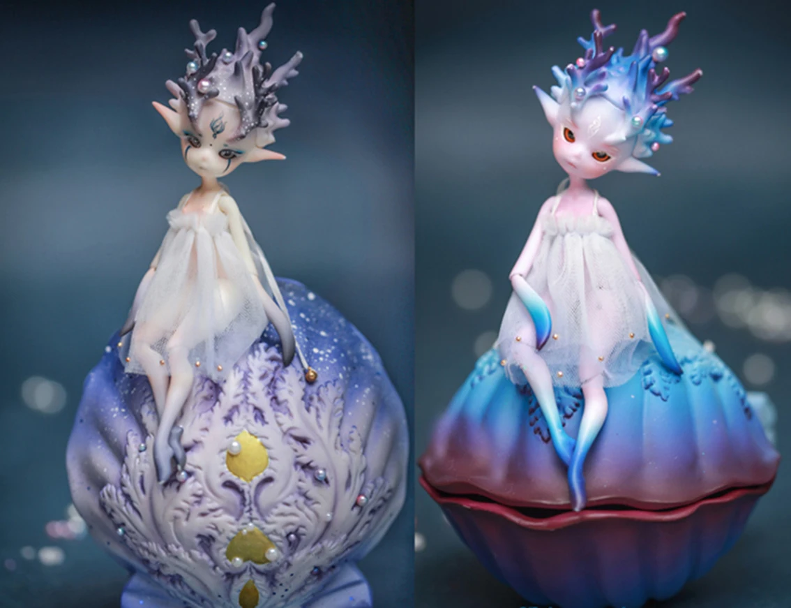 

SD Doll bjd doll 1/4 popovy coral A birthday present High Quality Articulated puppet Toys gift Dolly Model nude Collection