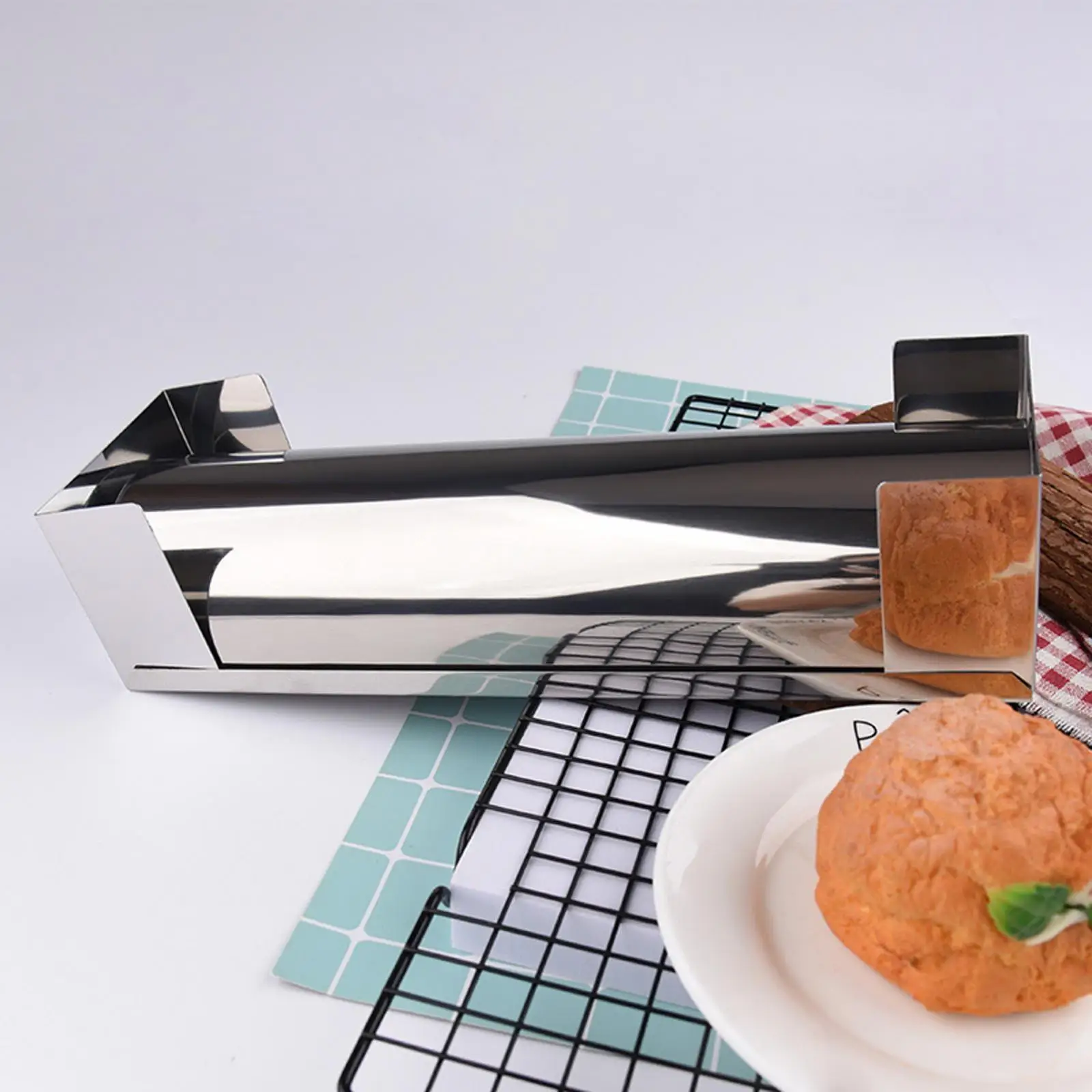 עוגה מתבנית קלה לשימוש קירור קל u בצורת חצי עיגול נייד בצורת עוגת רול לעמוד אפייה עובש קינוח