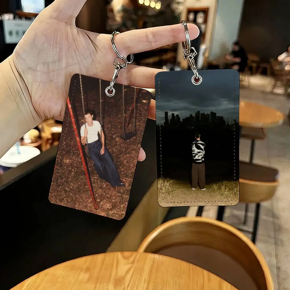 

Singer Henry Moodie Card Holders Anti-lost Student ID Card Protective Cover Cases Campus Access Cards Key Chain