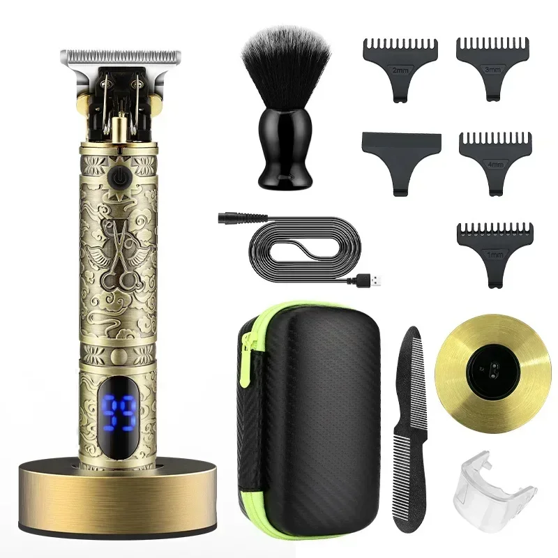 

Men Shaver Rechargeable Baldheaded Hair Clippers RESUXI LM-400/300/800/911 Stainless Steel T Blade Hair Trimmer Cutting Machine