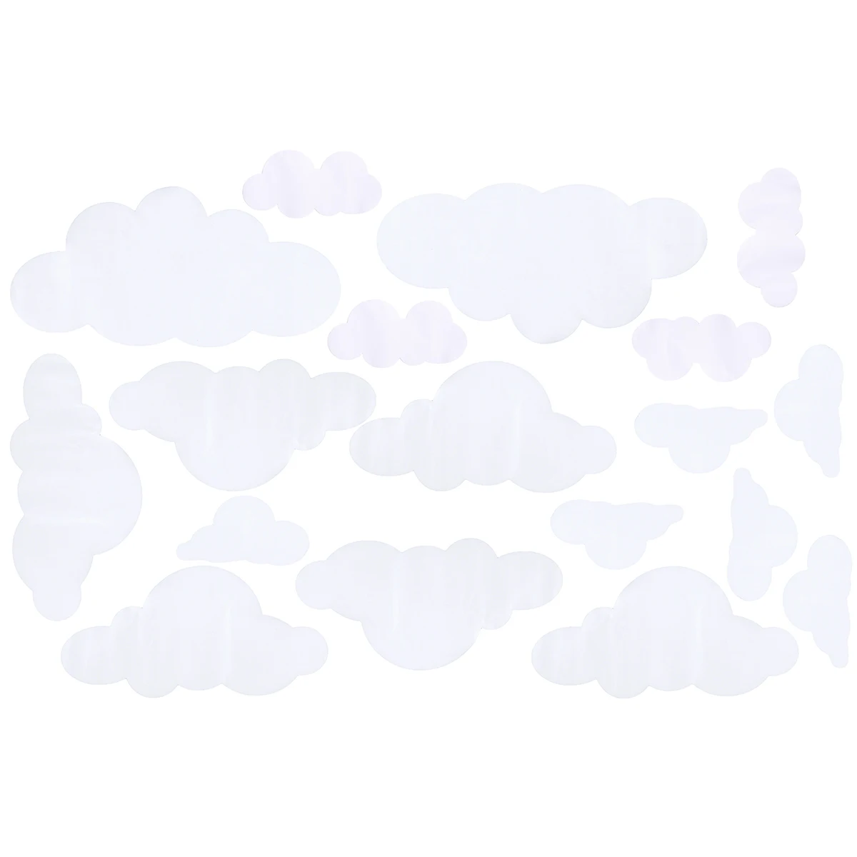 

31 Pcs Wall Stickers Cloud Theme Non Toxic Removable Reusable Vinyl Decals Easy Apply Furniture Smooth Surface DIY