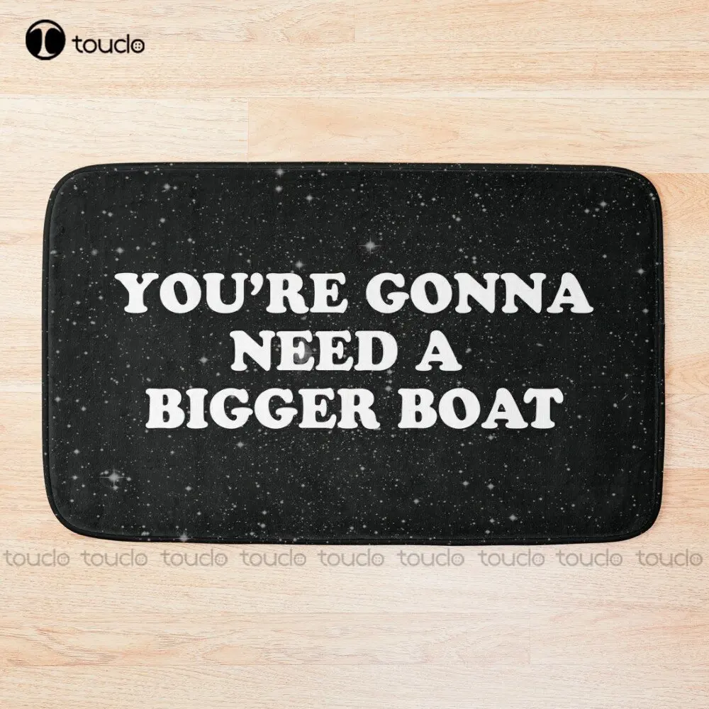 Jaws Bigger Boat, Bruce, Dents De La Mer Bath Mat Poster Carpet