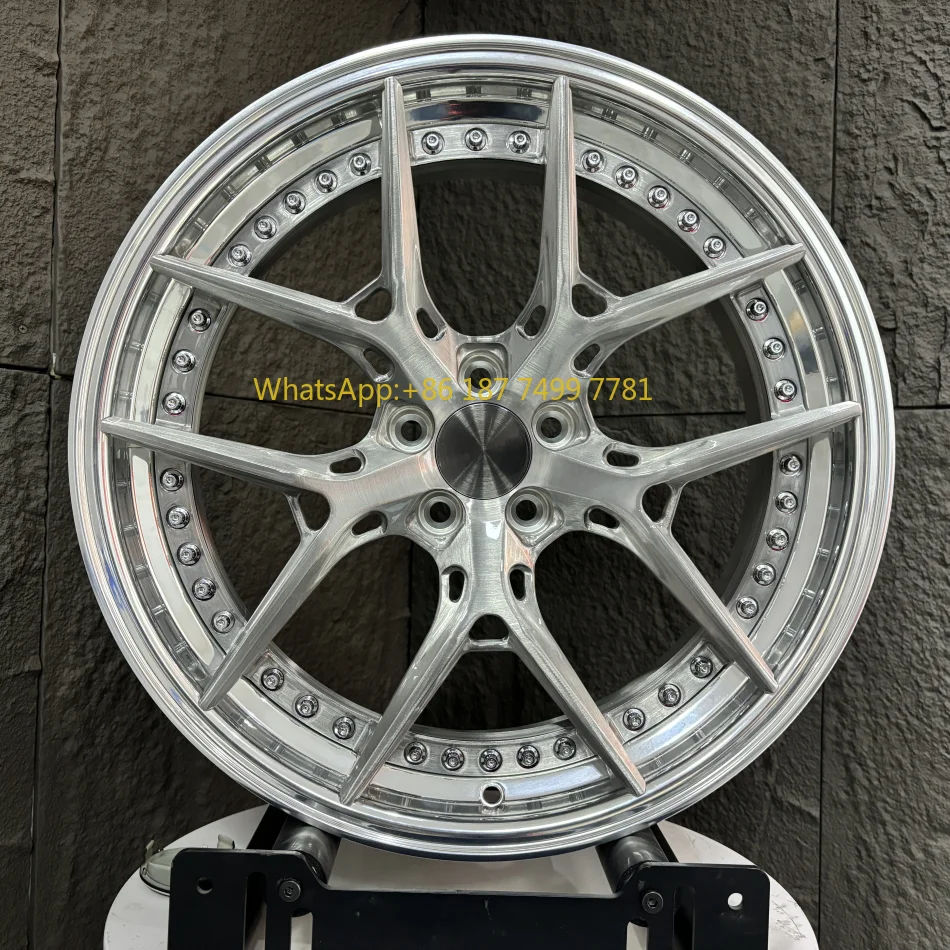 

19-дюймовые кованые диски 5x105 ET40, матовые серые полированные легкие роскошные колеса на заказ