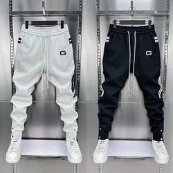 2024 Spring Men's Pants Korean Fashion Men Clothing Joggers Pants Casual Streetwear Male Trousers Elastic Waist Men Sweatpants
