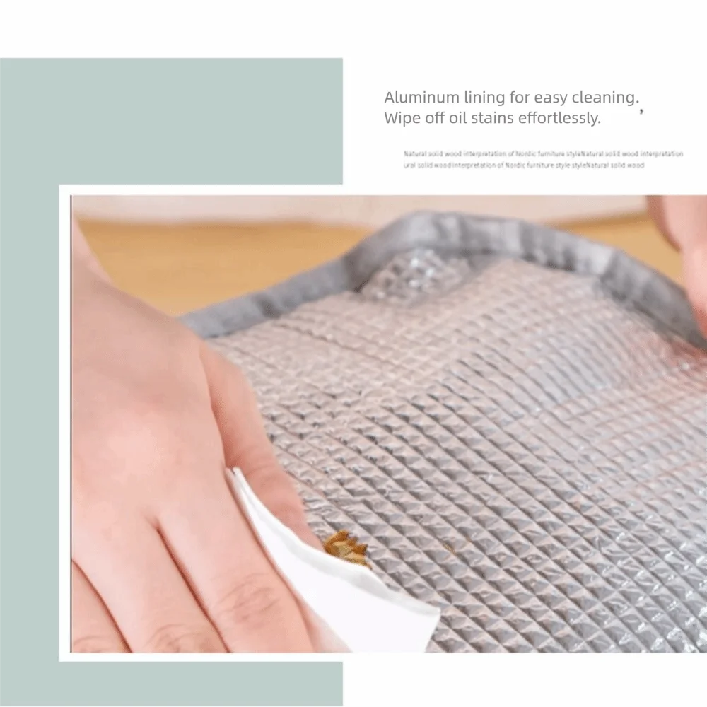 Floral/Plaid Design Corduroy Lunch Bag Waterproof Thermal Insulated Lunch Tote Multifunctional Large Capacity Picnic Food Pouch