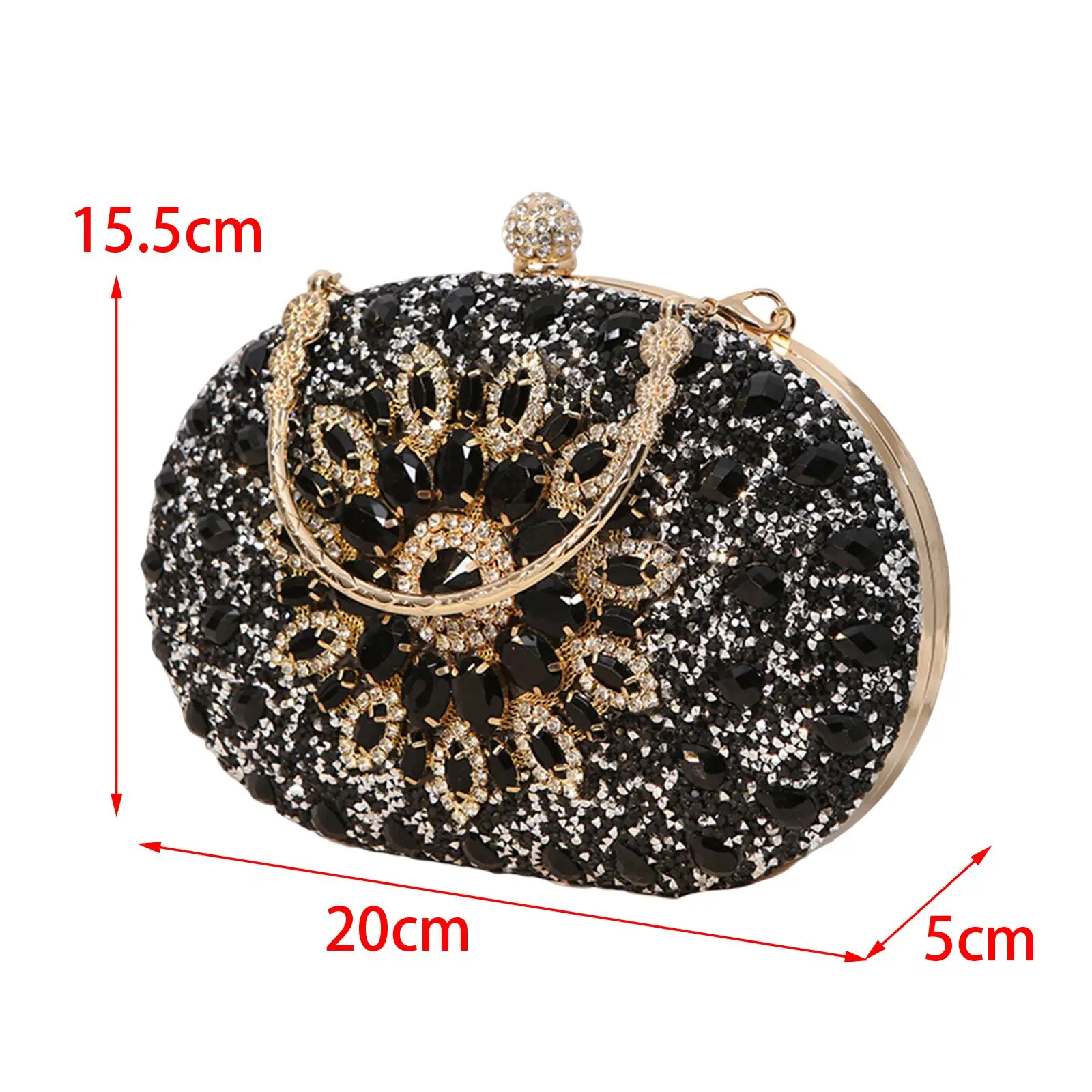 محفظة فاخرة بيضاوية الشكل للسيدات من البولي يوريثان على الشاطئ وأعياد الميلاد وحفلات الصيف وحقائب اليد المصممة للفتيات