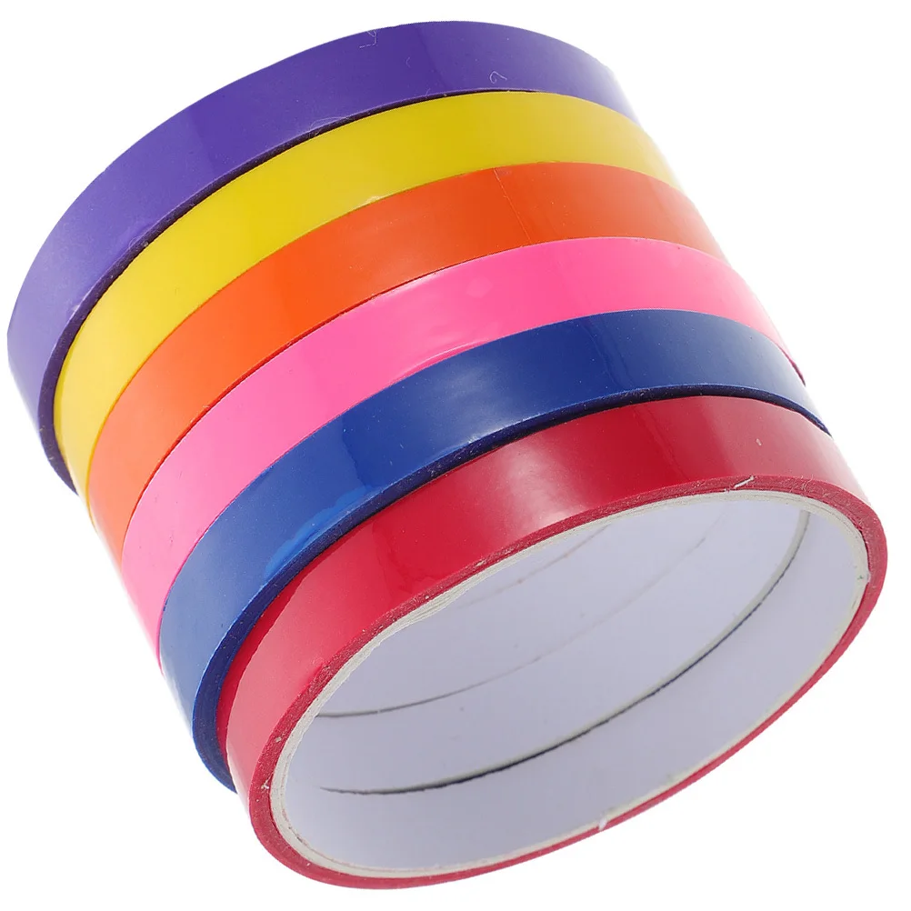 

6 Rolls Colorful Tapes with Sticky Balls Unique Tape for Stress Relief Fun Sensory Experience At Home