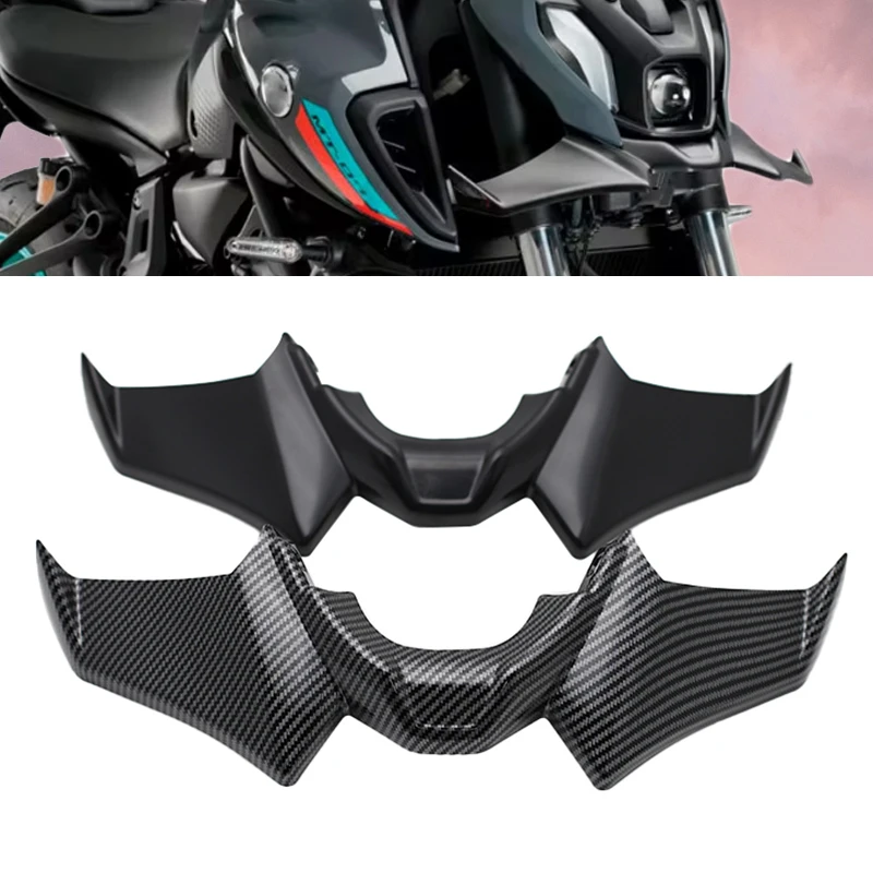 

Motorcycle Sport Downforce Naked Front Spoilers Aerodynamic Wing Deflector Accessories For YAMAHA MT-07 SP MT 07 MT07 2021-2024