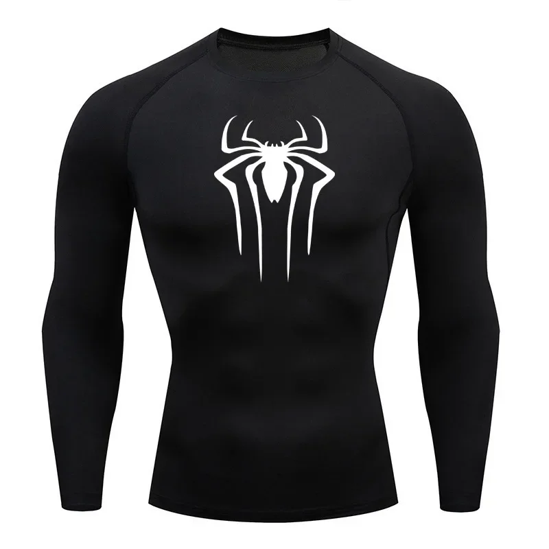 

Sun Protection Sports Second Skin Running T-shirt Men's Fitness Rashgarda MMA Long Sleeves Compression Shirt Workout Clothing