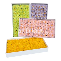 Spilewka Artificial Flowers Asters Flowes Head for Wedding Valentine Mother's Day DIY Gifts Box Bouquet Home Decor Flowers 50Pcs