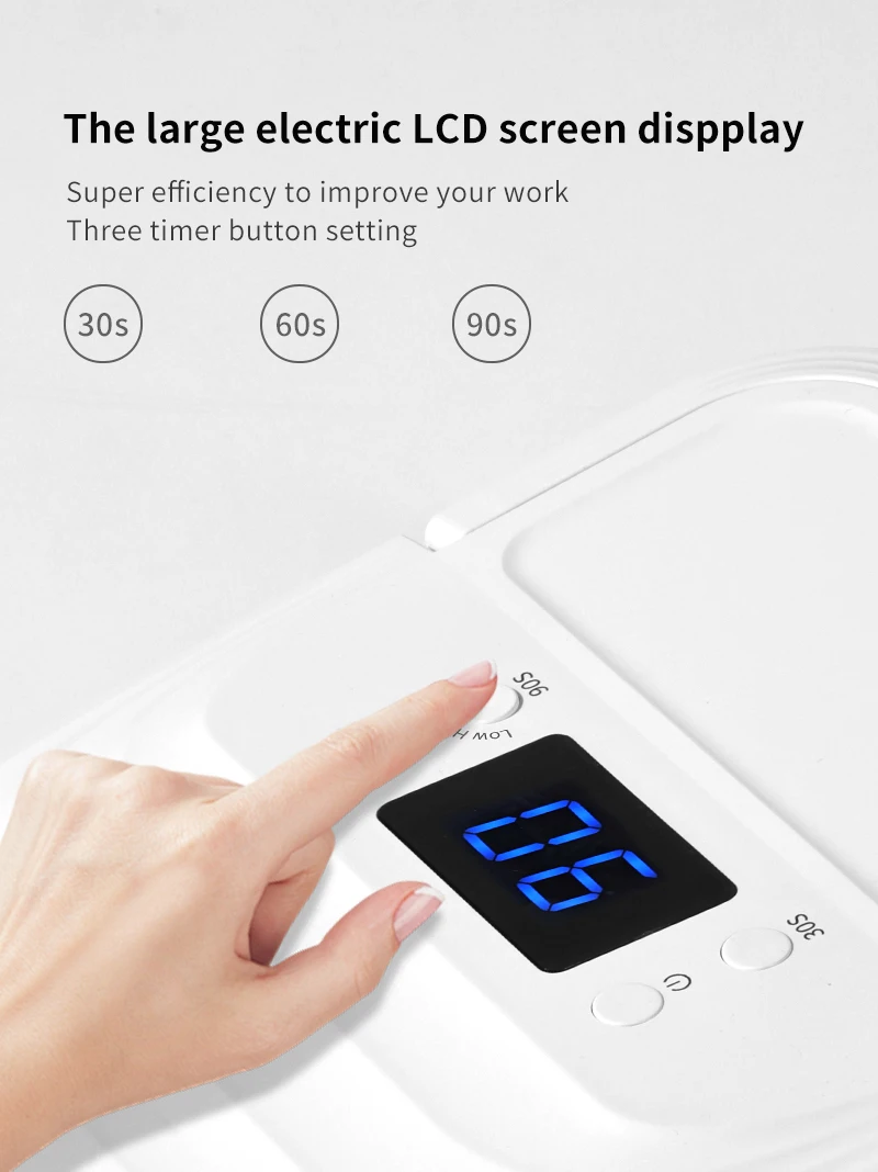 48 Leds 48 W UV Geavanceerde Grote Ruimte Nageldroger Oplaadbare Professionele Nageldroger UV Lamp voor Uithardende Gel Draadloze Nagellamp