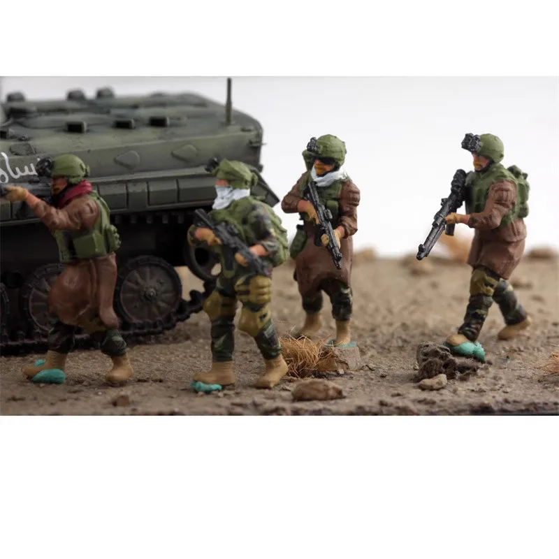 

1:72 Model Painted 3D Printing 6Pcs Special Forces Soldiers Figure DIY Scene Accessory Collection Display Dolls Toys Fans