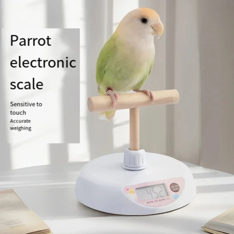 Parrot Weight Scale T-Platform Interactive Gram Scale Set Weight Record Electronic Pet Supplies