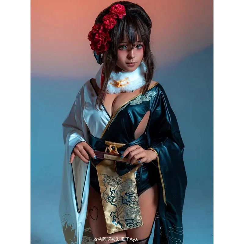 Game NIKKE The Goddess of Victory Black Noir White Blanc Rabbit Cosplay Kimono Uniform Suit Woman Socks Sexy Leather Costumes