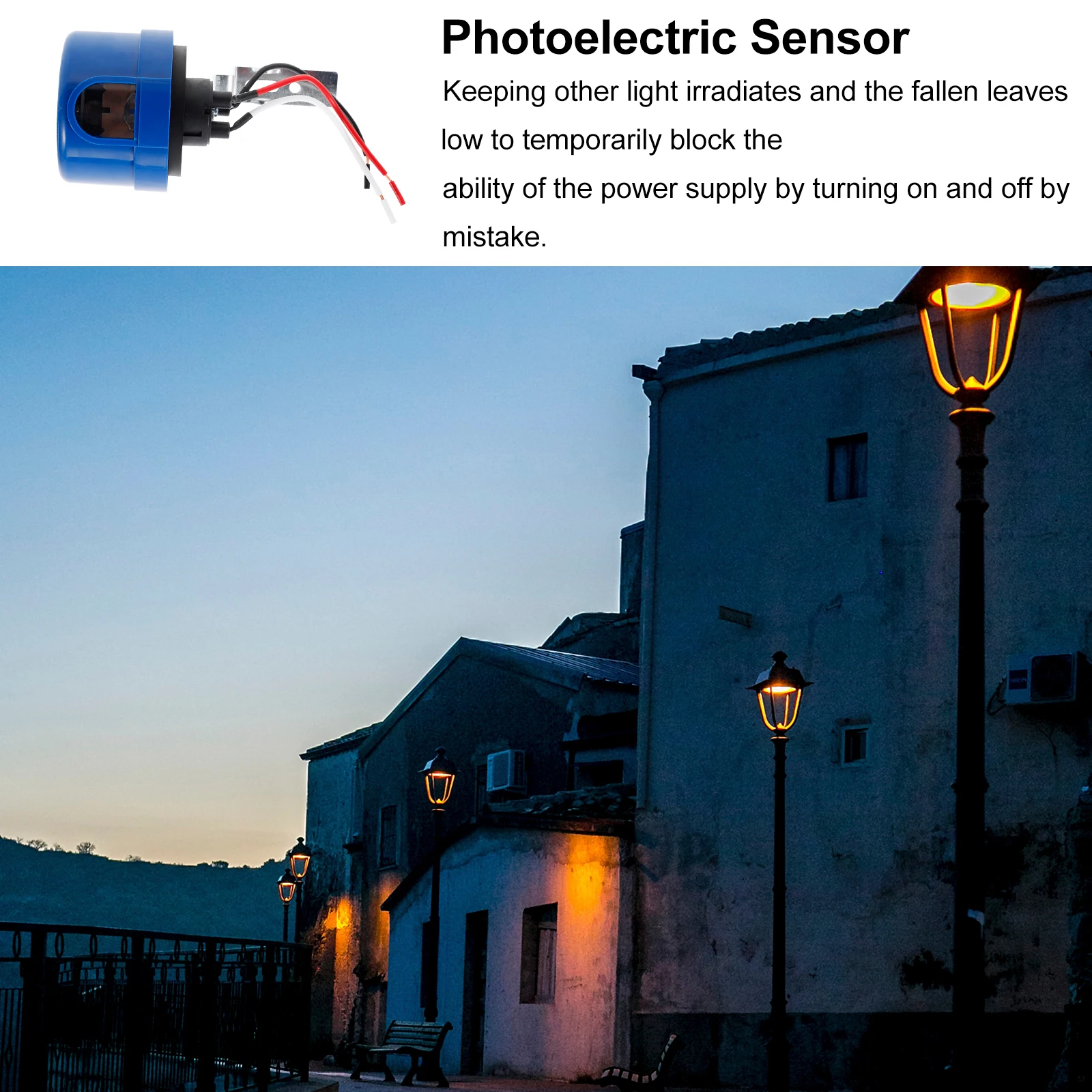 

Street Control Switch 220v Outdoor Photo Automatic Waterproof Energy Saving LED Light Sensor Switches Street