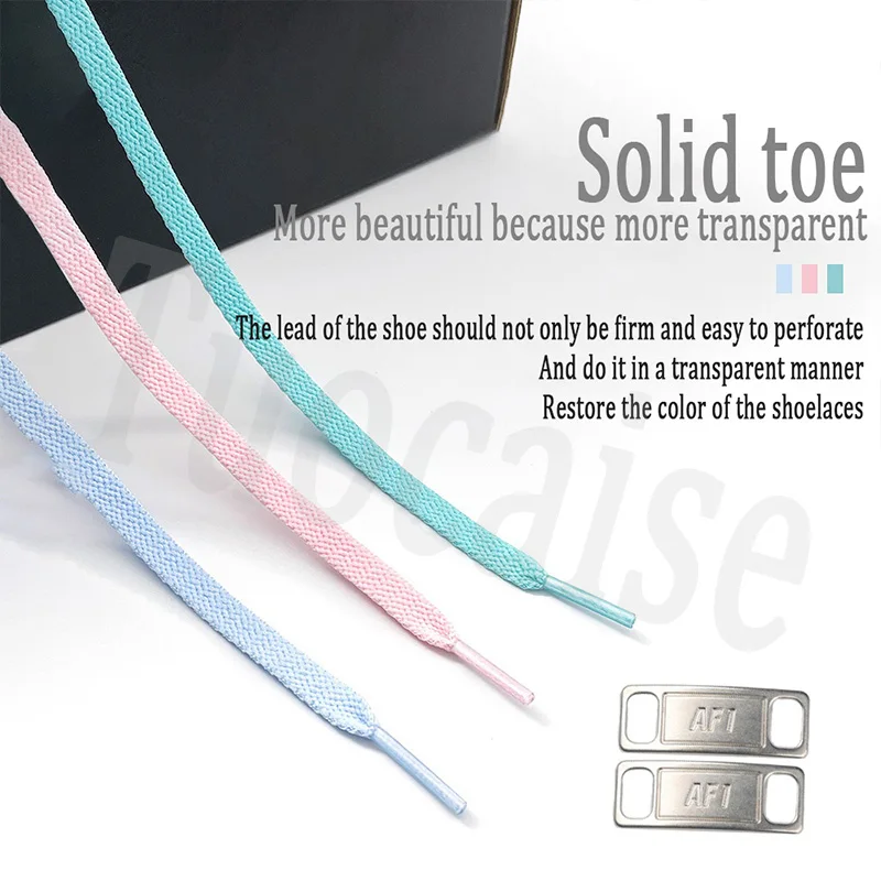 

1 Pair / 4 Pcs AF1 Shoelaces Combination Classic Soft Flat Laces and Shoe Decoration Suit Sneaker Shoelace AF1 Shoes Accessories