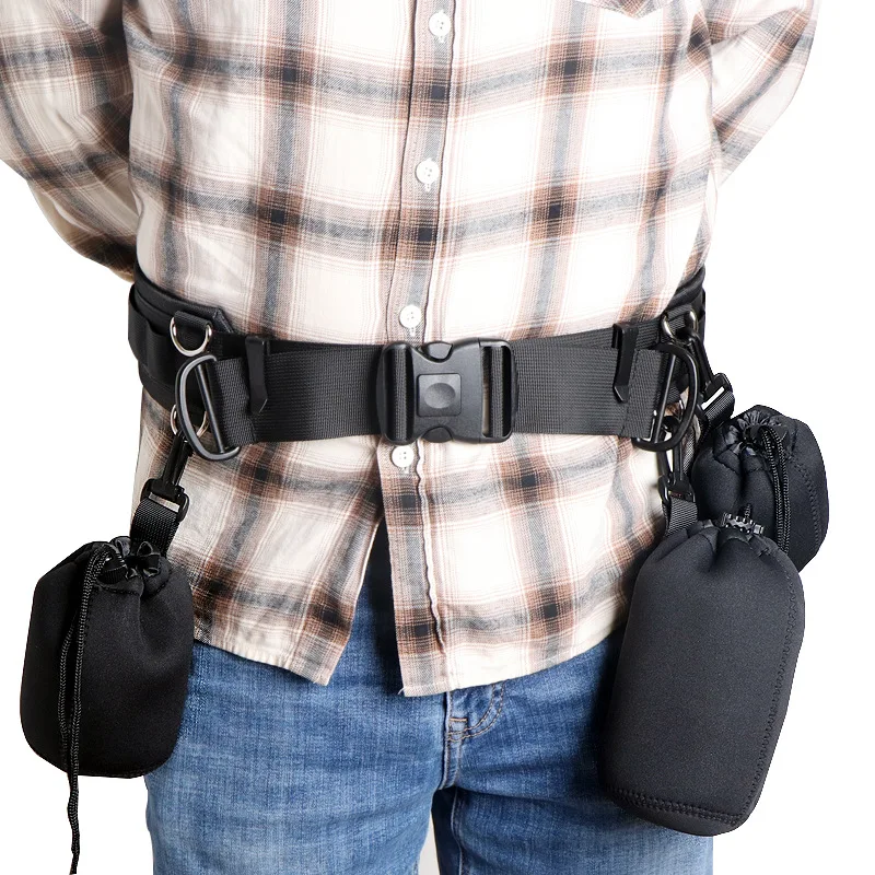 SLR Camera Belt Lens Bag Hanging Buckle Strap