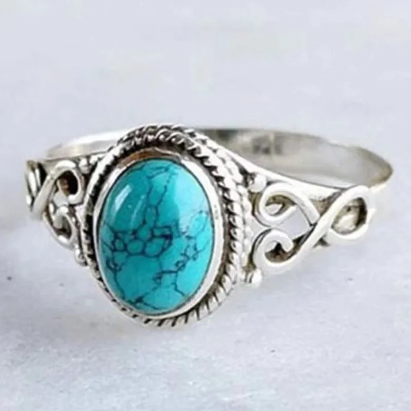 In 2024, affordable, retro, green turquoise, men, women, couples, gifts, charming rings