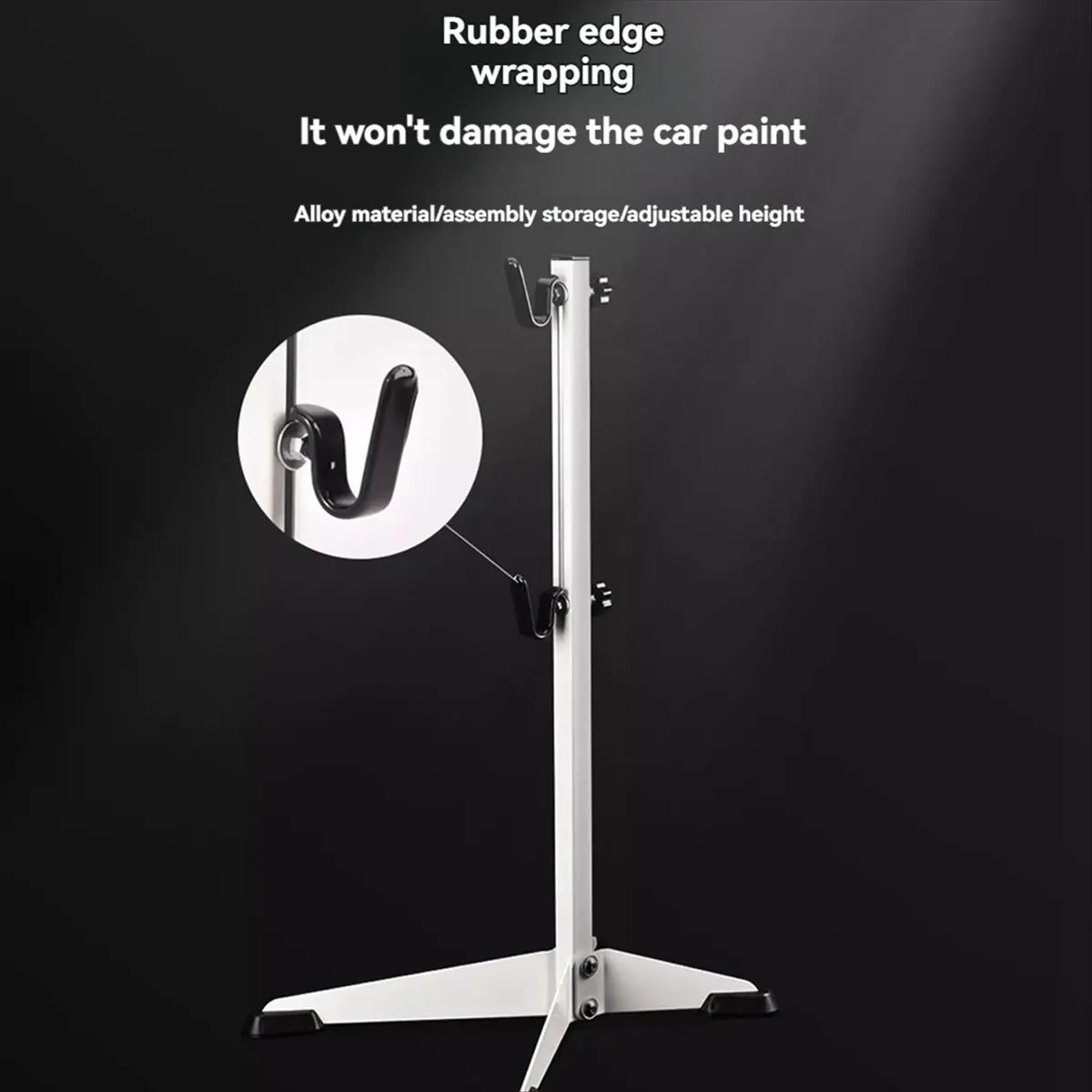 

AB31 Bicycle Parking Rack Bicycle Stand Bike Indoor Garage Storage Bracket Bike Adjustable Height Holder White