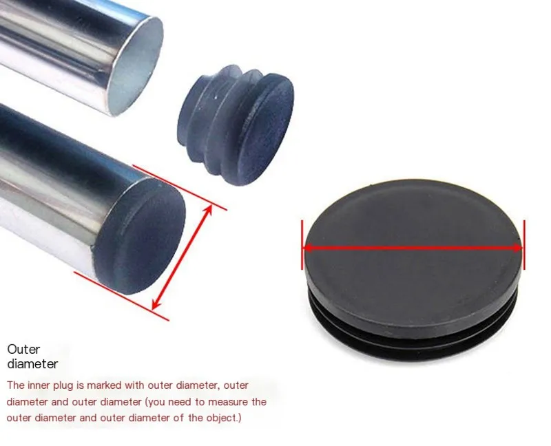 Chair Table Feet Cap  Tube Pipe Insert Plug Decorative Dust Cover 2-20pcs Thicken Round Plastic Blanking End Cap 16 19 22 25mm