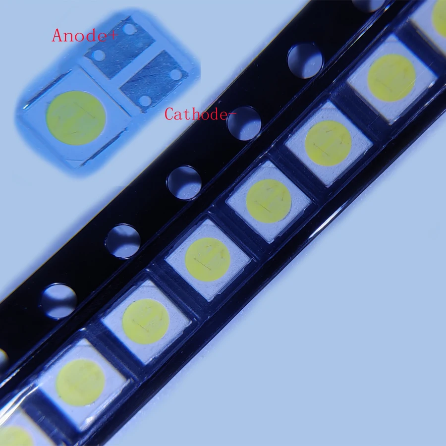 100pcs/Lot  2W SMD LED 3030 6V Cold White High Power For TV Repair Backlight Application