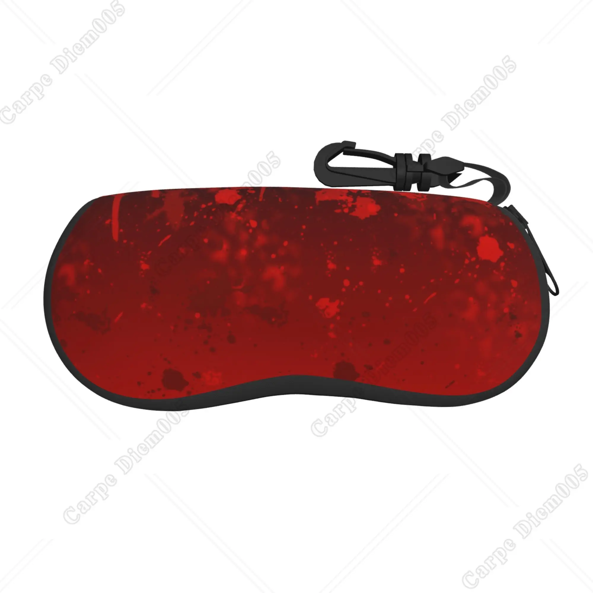 

Horror Blood Halloween Style Gothic Red Eyeglass Case for Women Men Glasses Case Double-sided Printing Pattern for Work Travel