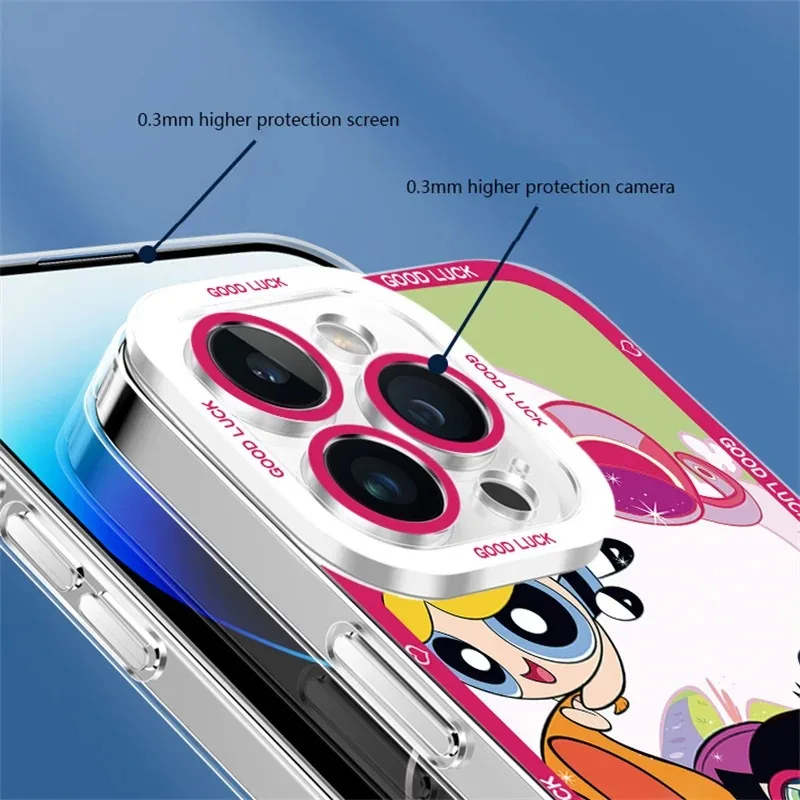 Lovely Powerpuff Girls Case For Samsung Galaxy A54 A34 A24 A14 A13 A53 A33 A73 A23 A05 A05S A72 A52 A52S A32 A22 A12 A31 A51 A71