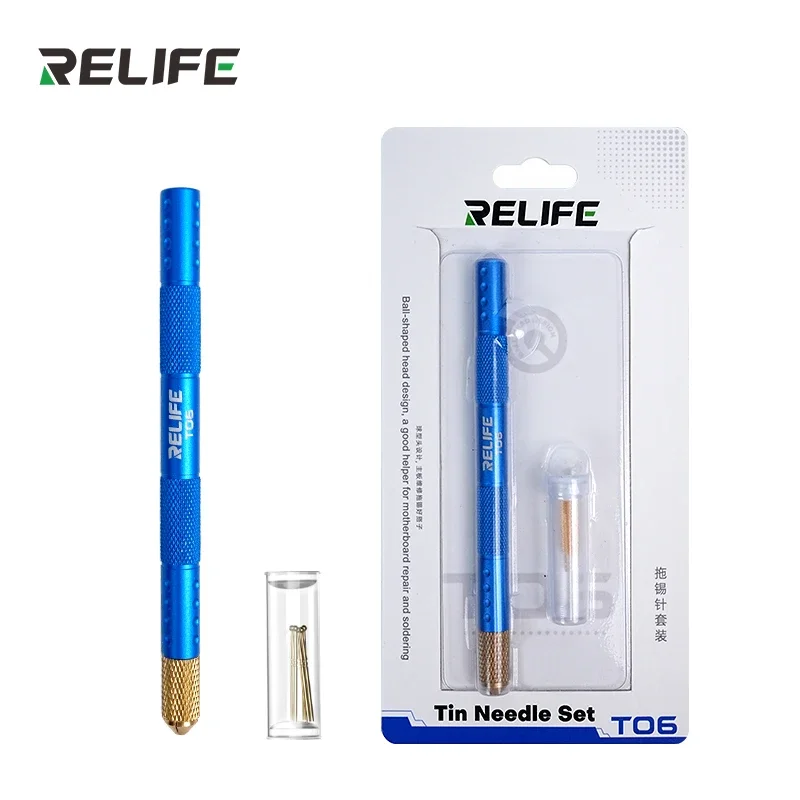 RELIFE TO6 Zuiver Koper met Gold Plating Desoldeernaald Set voor BGA Moederbord PCB Reparatie Desoldeernaald Set