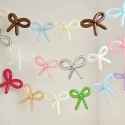 12Pcs/Set INS Colorful DIY Rainbow Bowlatex Balloon Garland Banner Photo Props for Kids Birthday Baby Shower Wedding Party Decor