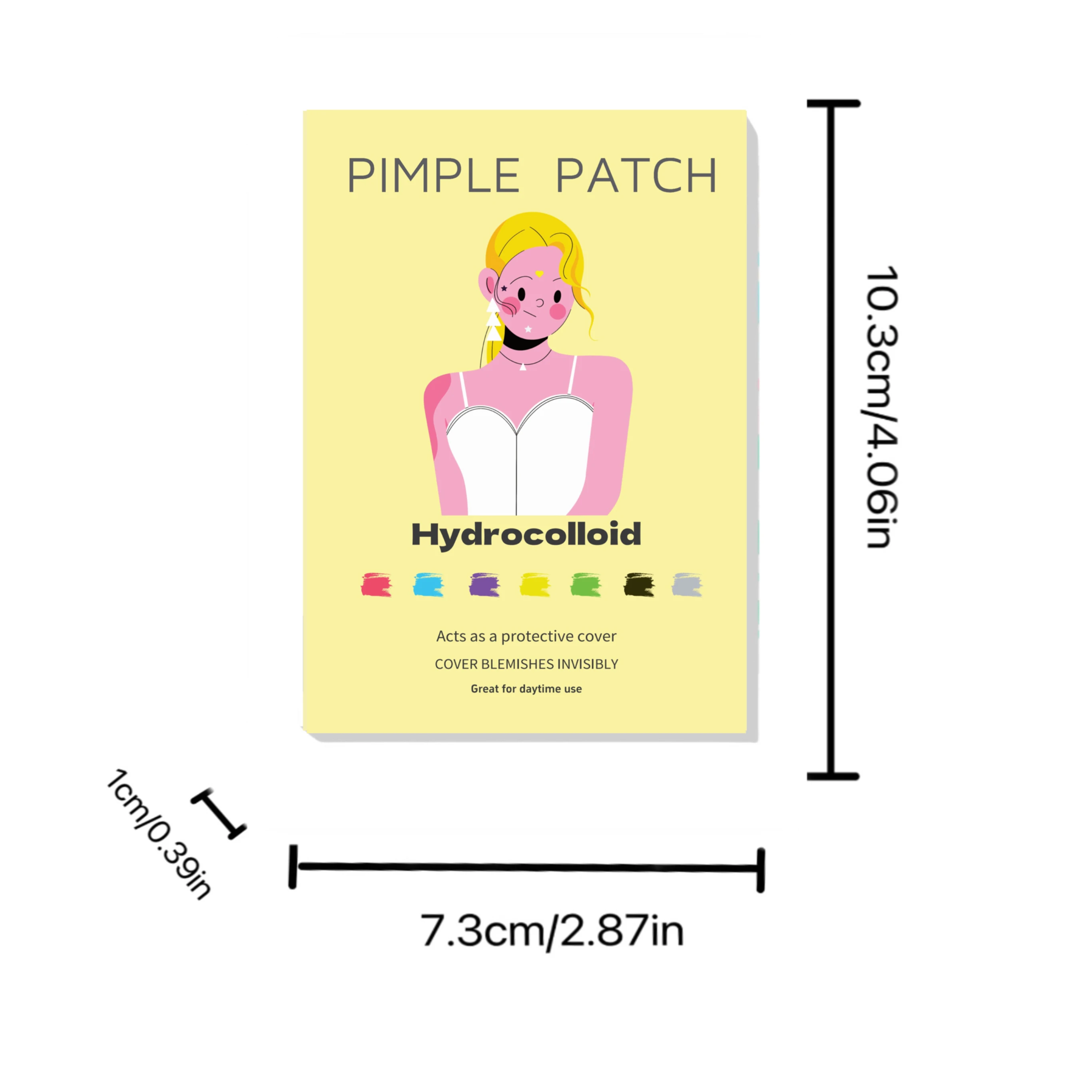 504 قطعة، رقعة حب الشباب على شكل نجمة وقلب 7 ألوان وأحجام لسيناريوهات مختلفة. لطيفة وعصرية، أساسية جميلة