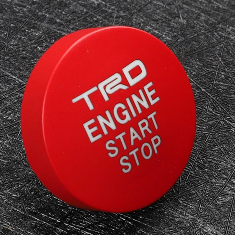 1PCS ABS Red Car Engine Start Stop Switch Cover New Ignition Button For Lexus RX NX UX CT ES Automobile Interior Accessories