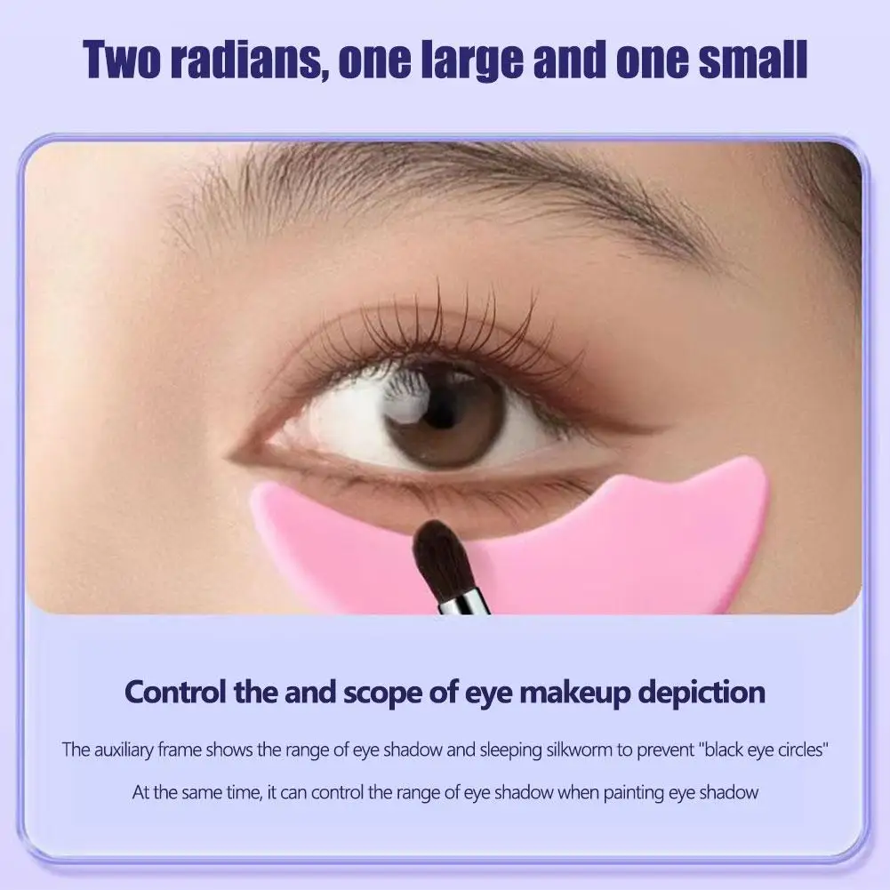 1PC Eyeliner Sjabloon Siliconen Oogmake-up Stencils Wimper Baffle Mascara Applicator Guard Pads Wenkbrauw Eyeliner Tool
