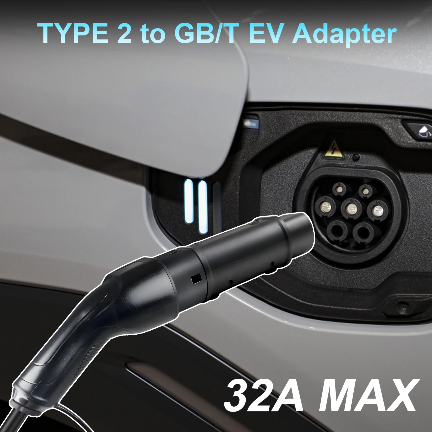 コランキー32A 7.2kw タイプ2 - GBT EV充電器 22kwアダプター 中国GBT電気自動車用コンバーター 家庭用充電