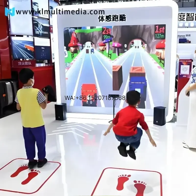 Wmwmnu for 3D Kinect Interactive Games Motion Sensor Video Projection Immersive AR Game Projector Body Motion for Kids and