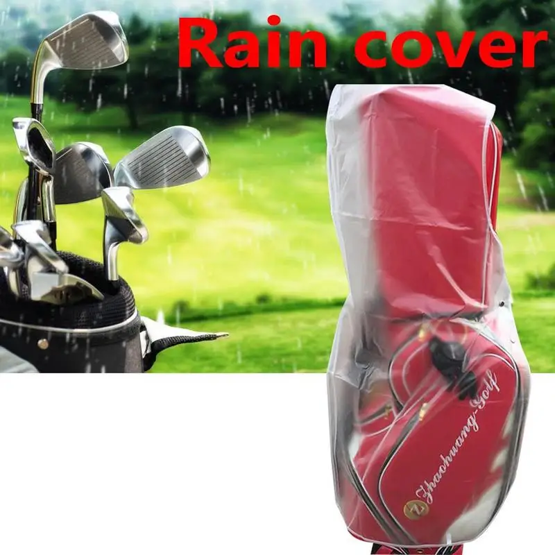 Waterproof Golf Bag Hood Rain Cover Shield Outdoor Golf Pole Bag Cover PVC Durables Dustproof Cover Golf Course Supplies