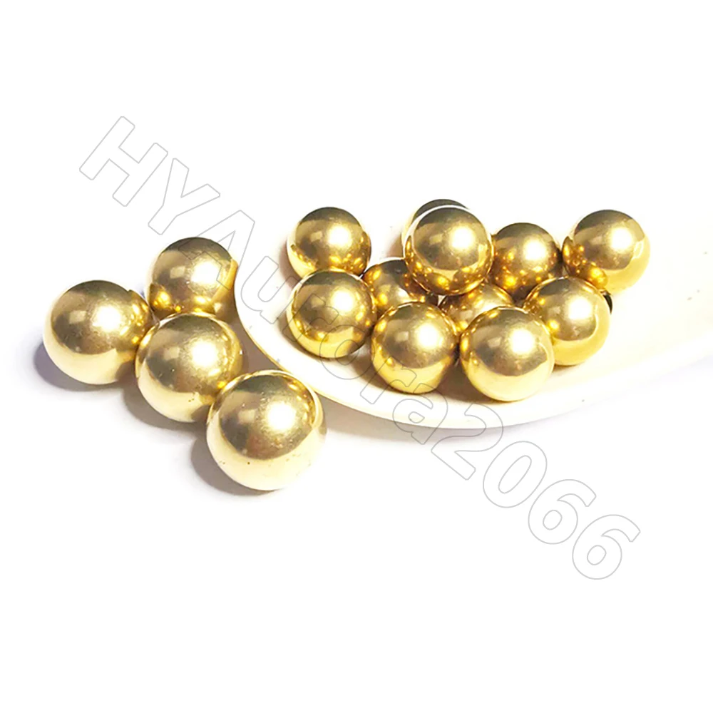 H62 Solid Brass Balls Precision Metal Bearing Ball Round Beads 1 2 2.381 2.5 3 3.175 3.5 4 4.763 5 6 6.35 6.75 7 8 9 9.525 10mm