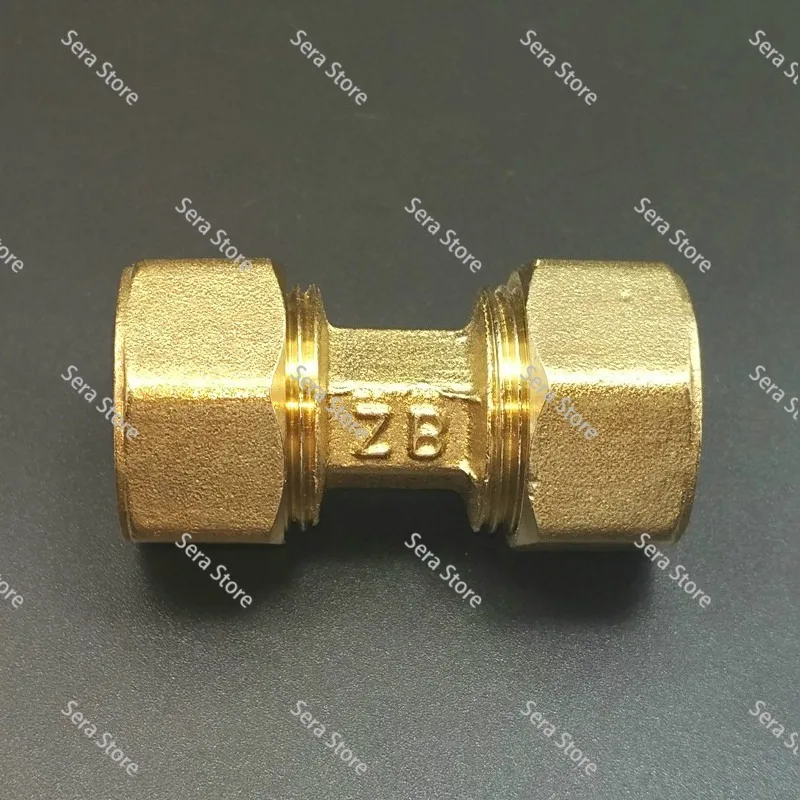 Brass Compression Straight Pex 1216/1418/1620/2025/2632 Pipe Fitting Aluminum Plastic Fittings For Floor Heating