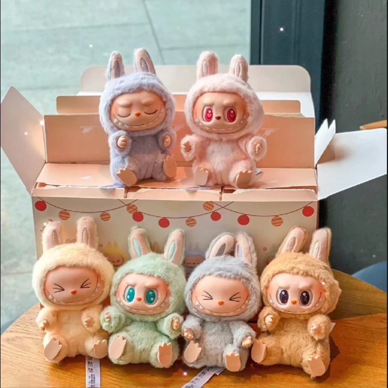 

Spot 2024 New Labubu Sit Party Series Blind Box Vinyl Plush Kawaii Doll Home Ornaments Children'S Collection Toys Birthday Gifts