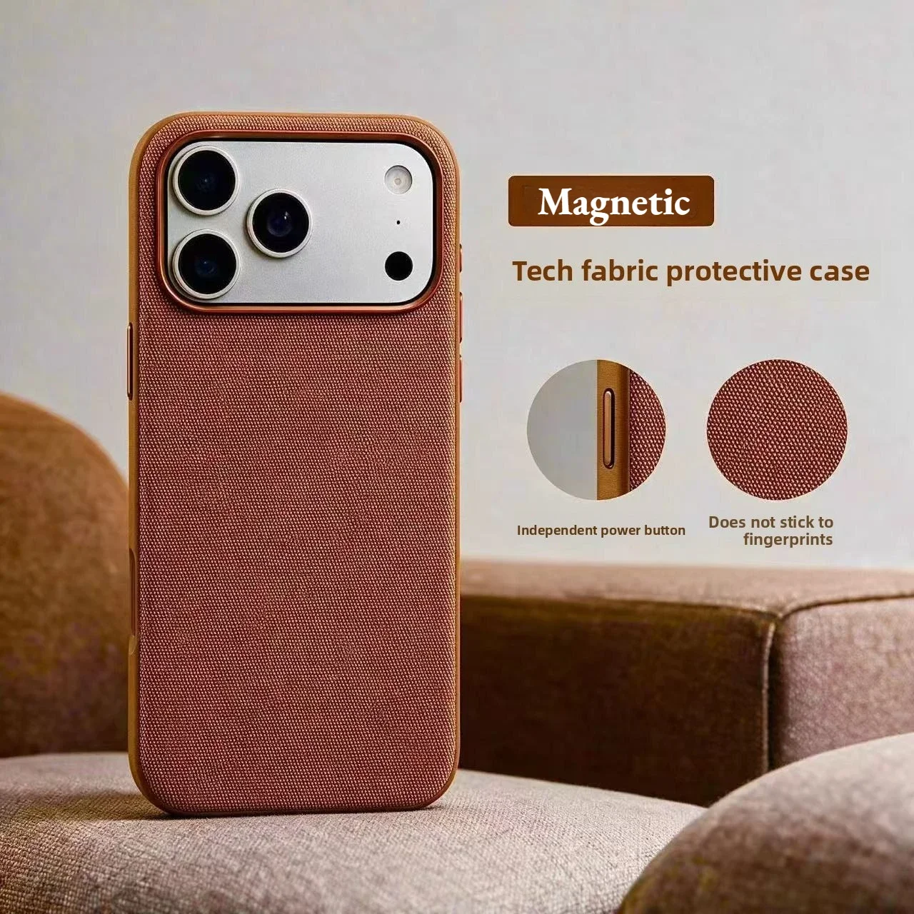 Luxury Tech Woven for Magsafe Magnetic Case for Iphone 18 17 16 15 Plus 14 13 12 11 18 Pro Max TechWoven Wireless Charging Cover