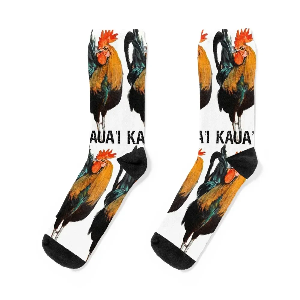 Kaua'i Rooster Socks Non-slip essential Toe sports Socks Women Men's