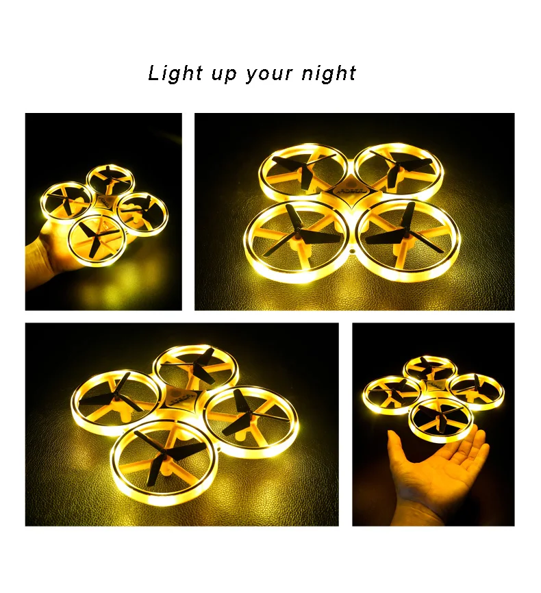 Upgrade mini drone RC drone Mini Quadcopter Induction Drone toy Smart Watch Remote Sensing Gesture UFO Somatosensory Noctilucent
