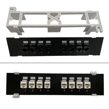 896F CAT6 ישר Extender תיקון פנל קיר-הר RJ45 רשת סוגר קיר תקע